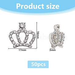 50Pcs Resin Rhinestone Cabochons&nbsp;RESI-DC0001-44