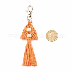 Polycotton(Polyester Cotton) Tassel Keychain&nbsp;KEYC-JKC00315