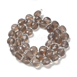 Natural Grey Agate Beads Strands&nbsp;G-B153-A01