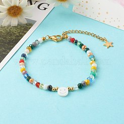 Electroplate Glass Beaded Bracelets&nbsp;BJEW-JB06358