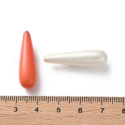 シェルパールビーズ  ティアドロップ  片穴  ミックスカラー  29.5~30.5x8mm  穴：0.7~0.9mm&nbsp;BSHE-XCP0001-77B