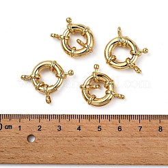 Rack Plating Brass Spring Ring Clasps&nbsp;KK-D399-A-G-NF