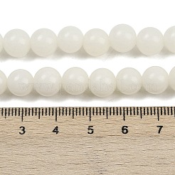 天然菩提根ビーズ連  ブッダ釈迦ビーズ  ラウンド  ホワイト  8mm  穴：1.2mm  約114個/連  33.66''（85.5センチメートル）&nbsp;WOOD-B010-C02-8mm