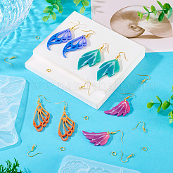 DIY Wing Silicone Pendant Molds & Brass Earring Making Kits&nbsp;DIY-TA0013-03