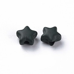 スプレープリントアクリルビーズ  スター  ミックスカラー  8.5x9.5x5mm  穴：2mm  約2050個/500g&nbsp;MACR-S373-45-O