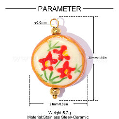 Handmade Porcelain Pendants&nbsp;PR-OY001-01G