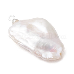Natural Keshi Pearl Pendants&nbsp;PALLOY-JF04900-02