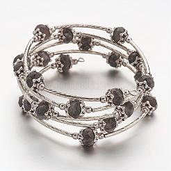 Natural Gemstone Wrap Bracelets&nbsp;BJEW-JB02649