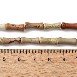 天然アクアテラジャスパービーズ連売り  印象ジャスパー  竹の形  12x5mm  穴：0.8mm  約31個/連  15.28インチ（38.8cm）&nbsp;G-L624-G03-12x5mm