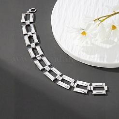 Fashionable Hip Hop Alloy Cuban Link Chain Bracelets & Necklaces Sets&nbsp;FS-WGBA45B-01