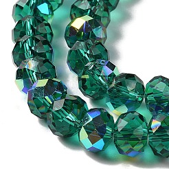 AB Color Plated Transparent Electroplate Beads Strands&nbsp;EGLA-H104-06K