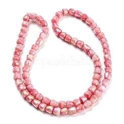 Electroplate Glass Beads Strand&nbsp;GLAA-G088-03-01G