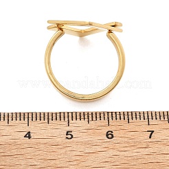 304ステンレススチール菱形指輪  イオンプレーティング（ip）  ゴールドカラー  19mm  usサイズ6（16.5mm）&nbsp;RJEW-Q012-16G