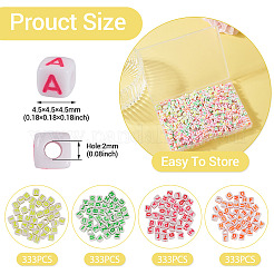 1332Pcs 4 Colors Opaque Acrylic Beads&nbsp;OACR-TA0014-42