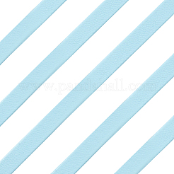 Puレザーリボン  バッグ用  ジュエリー作り  DIYクラフト  淡いターコイズ  1/4インチ（8mm）  約5.47ヤード（5m）/バンドル&nbsp;DIY-WH20011-93B-13