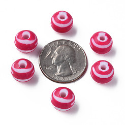 Opaque Striped Acrylic Beads&nbsp;MACR-S373-27A-03