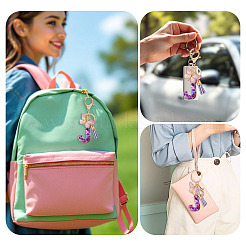Resin Butterfly Pendant Keychains&nbsp;KEYC-TAC0034-03J