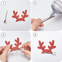 Christmas Theme Felt Fabrics Hair Accessories Findings&nbsp;FIND-WH20004-14B