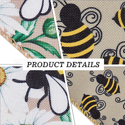2 Rolls 2 Patterns Insect Theme Polyester Ribbon&nbsp;OCOR-GF0002-58A
