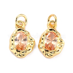 Brass Micro Pave Cubic Zirconia Pendant&nbsp;LS-ZIRC-P089-19G-A