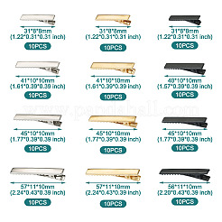 120 個 12 スタイル鉄アリゲーターヘアクリップパーツ  ミックスカラー  64~57x8~11x8~10mm  10個/スタイル&nbsp;PHAR-TA0001-08