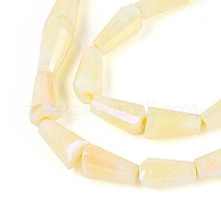 Anti-Tarnish Electroplate Glass Beads Strands&nbsp;GLAA-T025-27C