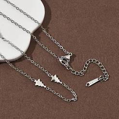 304 Stainless Steel Link Chain Necklaces for Women Men&nbsp;NJEW-K292-01K-P
