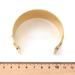 304 Stainless Steel Rhinestone Cuff Bangles for Women&nbsp;BJEW-Z109-04G-01