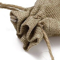 Halloween Burlap Packing Pouches Drawstring Bags&nbsp;ABAG-WH0044-30A