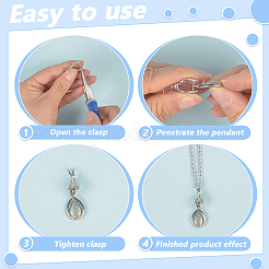 36Pcs 6 Colors Brass Ice Pick Pinch Bails&nbsp;KK-ME0002-23