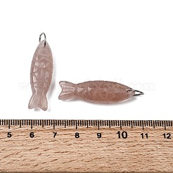 Natural Mixed Stone Carved Pendants&nbsp;G-G314-01P