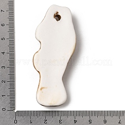 手描きの磁器製大型ペンダント  魚のチャーム  ミックスカラー  68.5~72x27.5~29.5x11.5~12mm  穴：4.5mm&nbsp;LA-CBAC6A6-06A