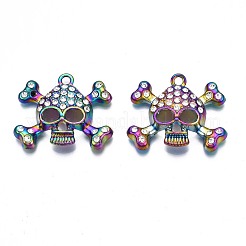 Rack Plating Rainbow Color Alloy Pendants&nbsp;PALLOY-N163-058A