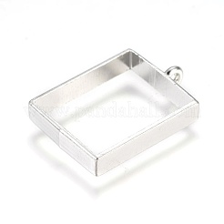 Alloy Open Back Bezel Big Pendants&nbsp;X-PALLOY-TAC0003-02P