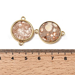 Natural Imperial Jasper Connector Charms&nbsp;G-A294-03A-G