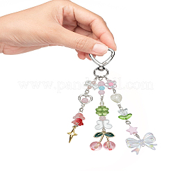 1Pc Alloy Resin Pendant Decorations&nbsp;HJEW-LP0002-86B