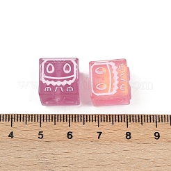 Transparent Resin Enamel Beads&nbsp;RESI-L047-17