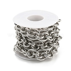 Alloy Oval Link Chains&nbsp;LCHA-K001-01P