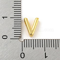 真鍮チャーム  カドミウムフリー＆ニッケルフリー＆鉛フリー  18KGP本金メッキ  V字  8.5x7x3mm  穴：1.2mm&nbsp;KK-P263-13G-V