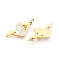 304 Stainless Steel Enamel Pendants&nbsp;STAS-N115-01A-G