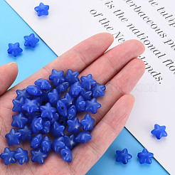透明なアクリルビーズ  模造ゼリー  スター  ブルー  10x10.5x6mm  穴：1.6mm  約1690個/500g&nbsp;MACR-S373-26E-03