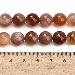 Natural Red Hematoid Quartz Beads Strands&nbsp;G-G475-A01-10mm