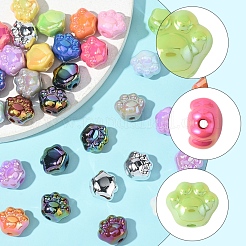 32Pcs UV Plating Acrylic Beads&nbsp;PACR-FS0001-04