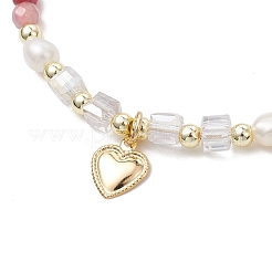 Natural Round Amethyst Beads Braided Beads Bracelets for Women&nbsp;BJEW-JB11658-03