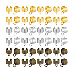 真鍮製イヤーカフ金具 60色 3個  丸カン付き  ミックスカラー  10x6mm  穴：3.3mm  20個/カラー&nbsp;KK-PH0014-09