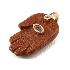 Synthetic Goldstone Carved Pendants&nbsp;GG-CBA5963-01F-NH