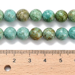 Natural Peruvian Turquoise(Jasper) Beads Strands&nbsp;G-L642-B08-8mm