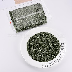 12/0 ガラスシードビーズ  不透明な色が染み込む  薄緑  2mm  穴：0.8mm&nbsp;SEED-S005-10