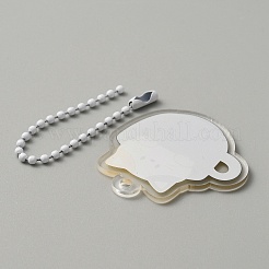 Cute Coffee Cup Cat Acrylic Pendant Keychain&nbsp;FIND-CJC0006-79A