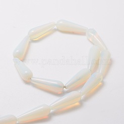 オパライトティアドロップビーズ連売り  30x10mm  穴：1.5mm  約13個/連  15.7インチ&nbsp;G-E329-27